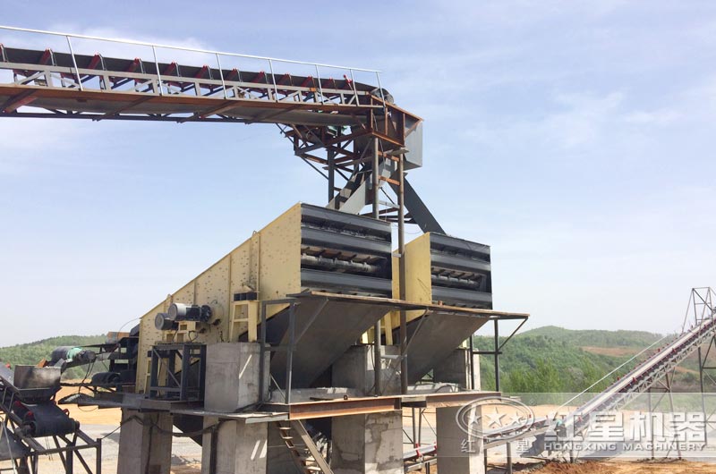 石料厂打桩安装生产线